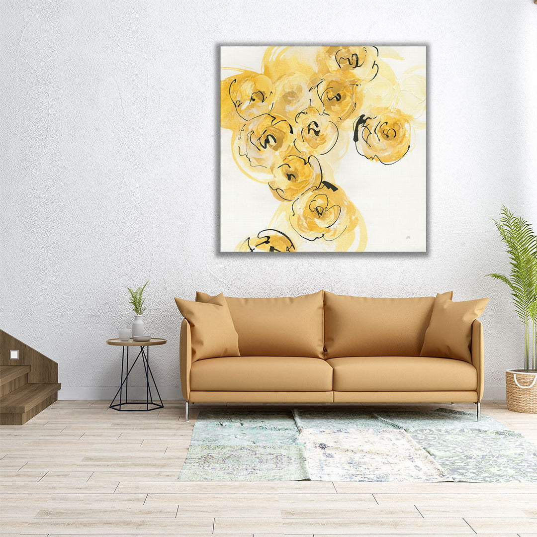 Yellow Roses Anew I - Canvas Print Wall Art