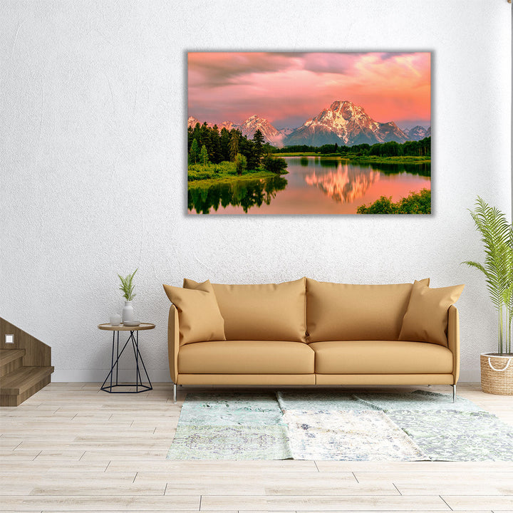 Sunrise at Grand Teton National Park, Wyoming - Canvas Print Wall Art