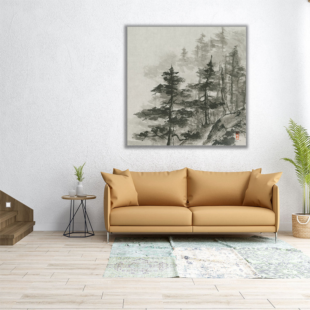 Sumi Treetops - Canvas Print Wall Art