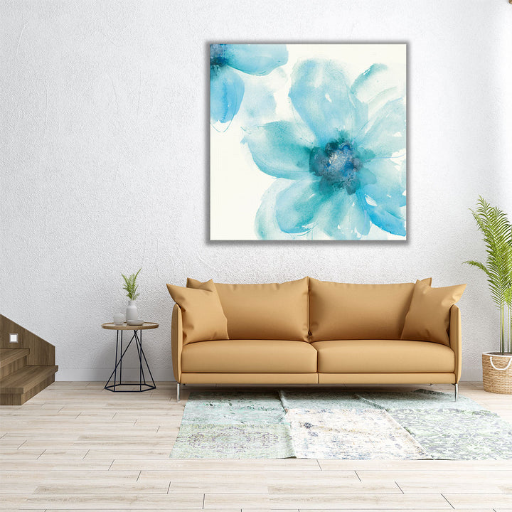 Teal Cosmos I - Canvas Print Wall Art