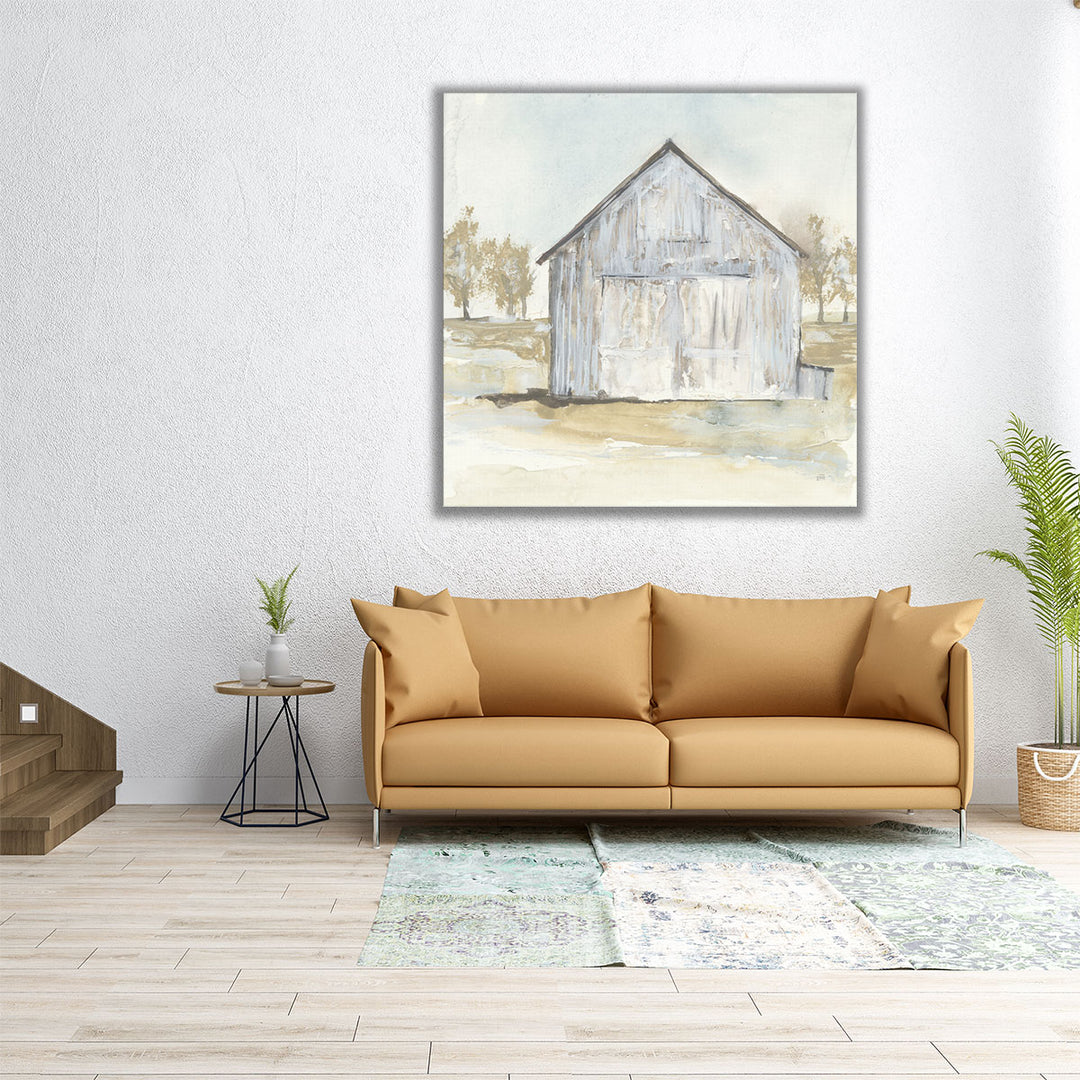 White Barn I - Canvas Print Wall Art