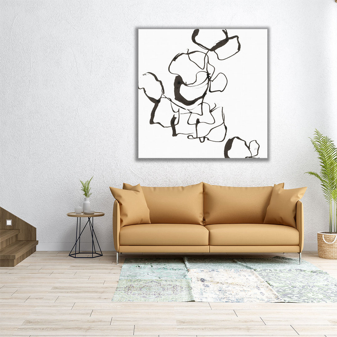 Stoned III Black and White - Canvas Print Wall Art