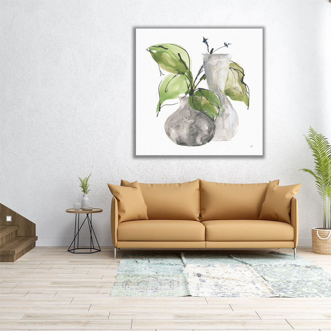 Two Vases III - Canvas Print Wall Art