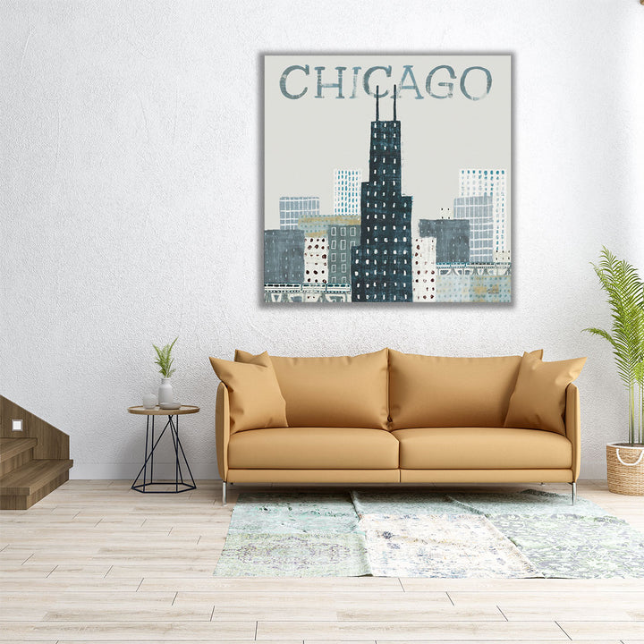 Chicago Landmarks I - Canvas Print Wall Art