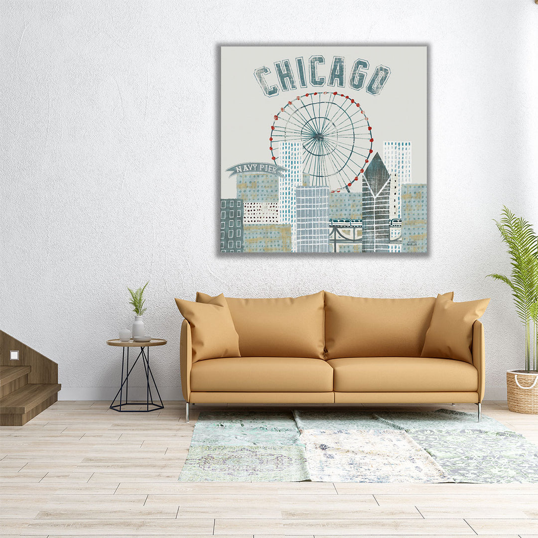 Chicago Landmarks III - Canvas Print Wall Art