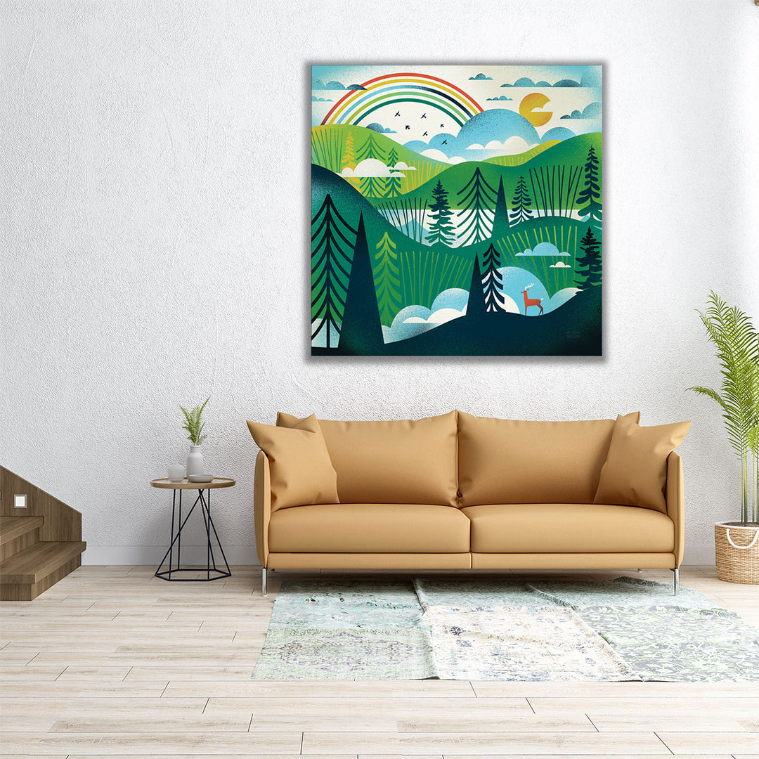 Green Hills - Canvas Print Wall Art