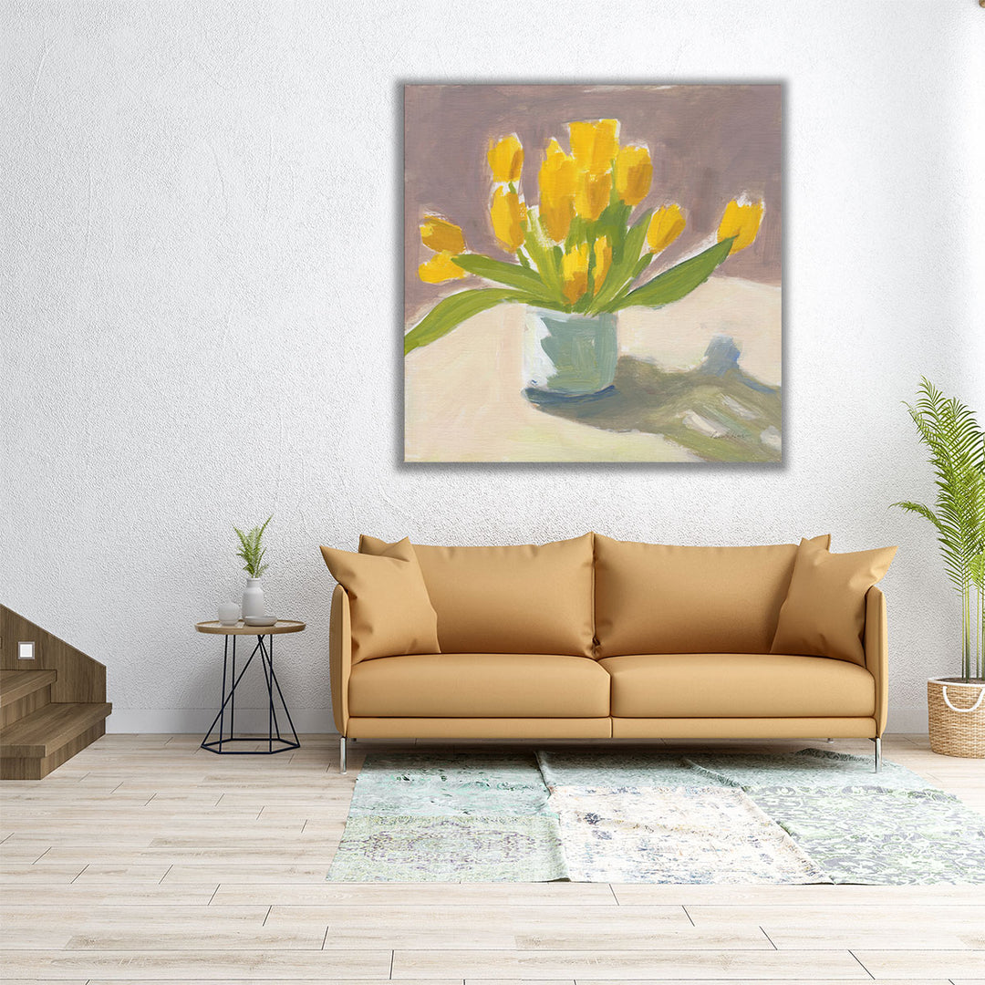 Sunny Tulips - Canvas Print Wall Art