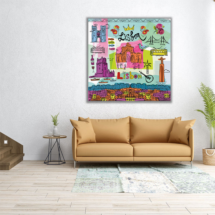 Global Travel VIII - Canvas Print Wall Art