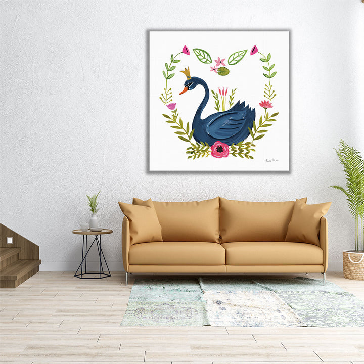 Swan Love II - Canvas Print Wall Art