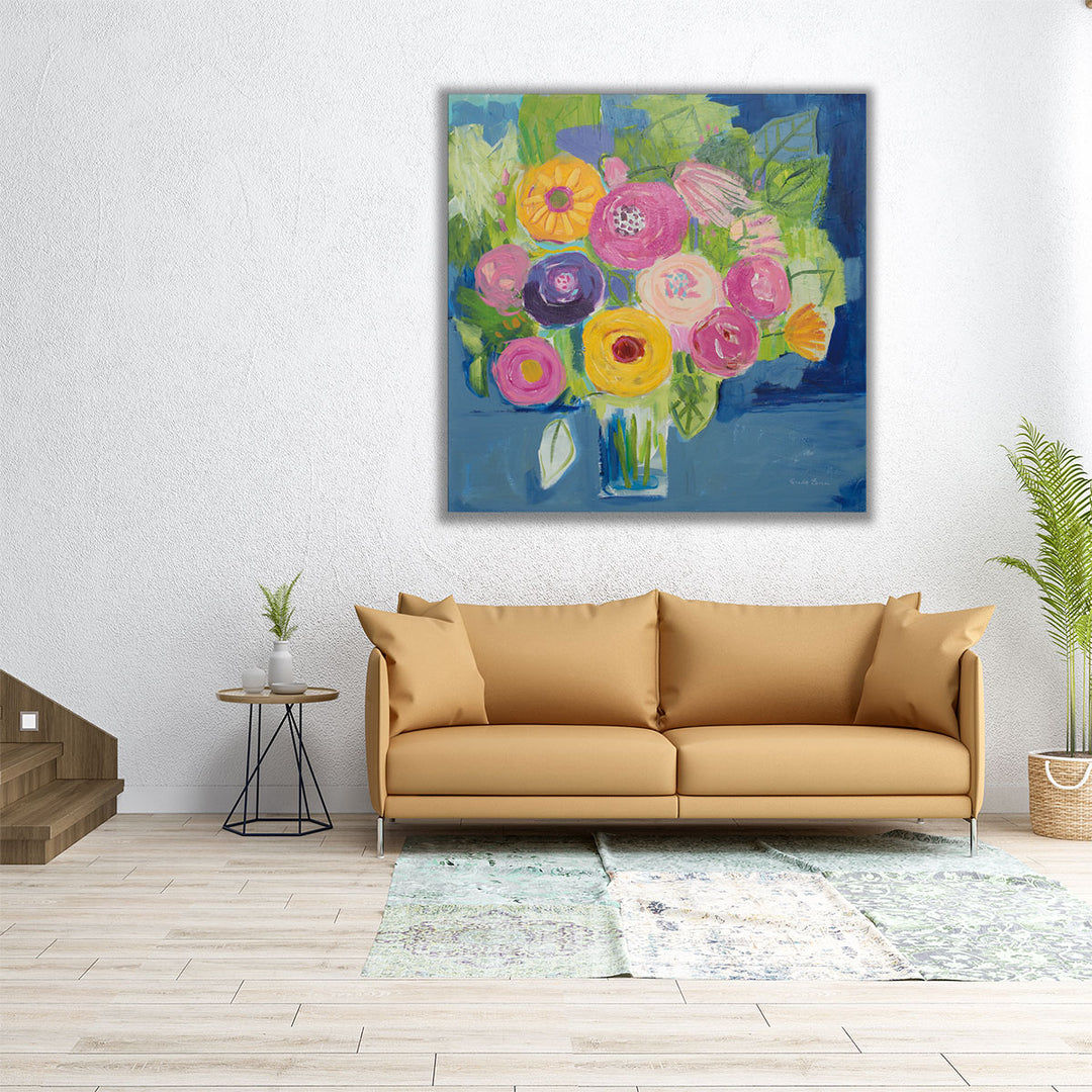 Happy Bouquet - Canvas Print Wall Art