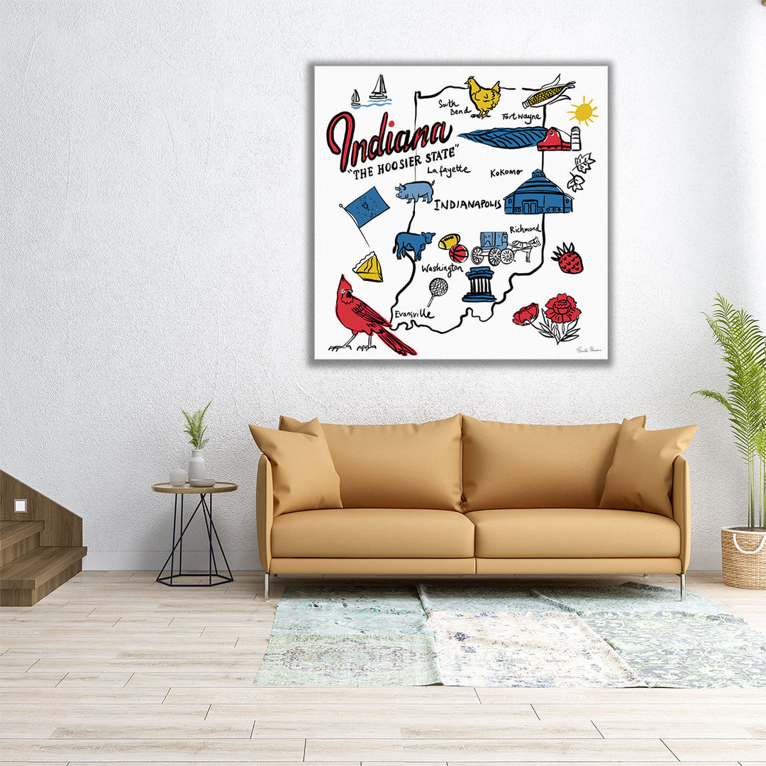 Indiana- Canvas Print Wall Art