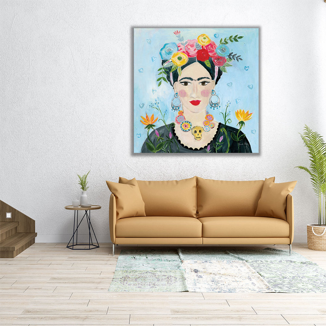 Homage to Frida II Shoulders - Canvas Print Wall Art