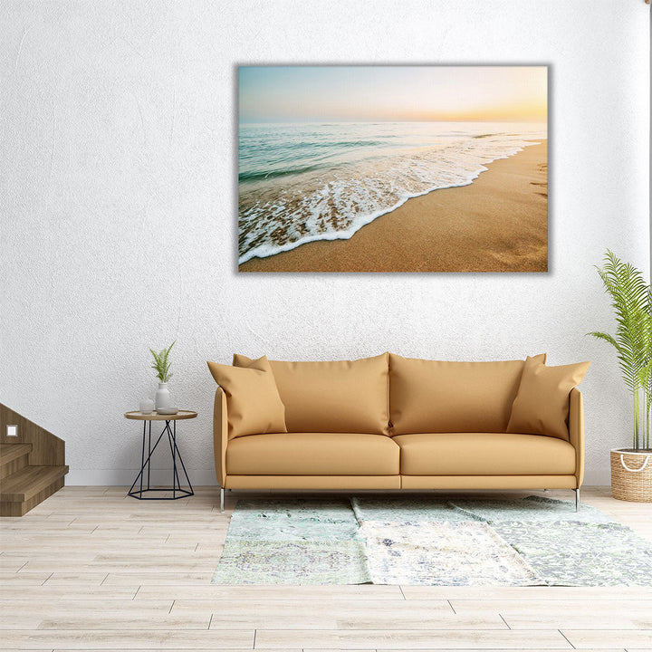 Minimalistic Seashore - Canvas Print Wall Art