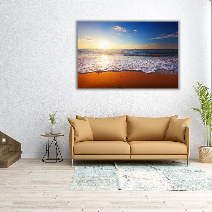 Sunset and Sea - Canvas Print Wall Art