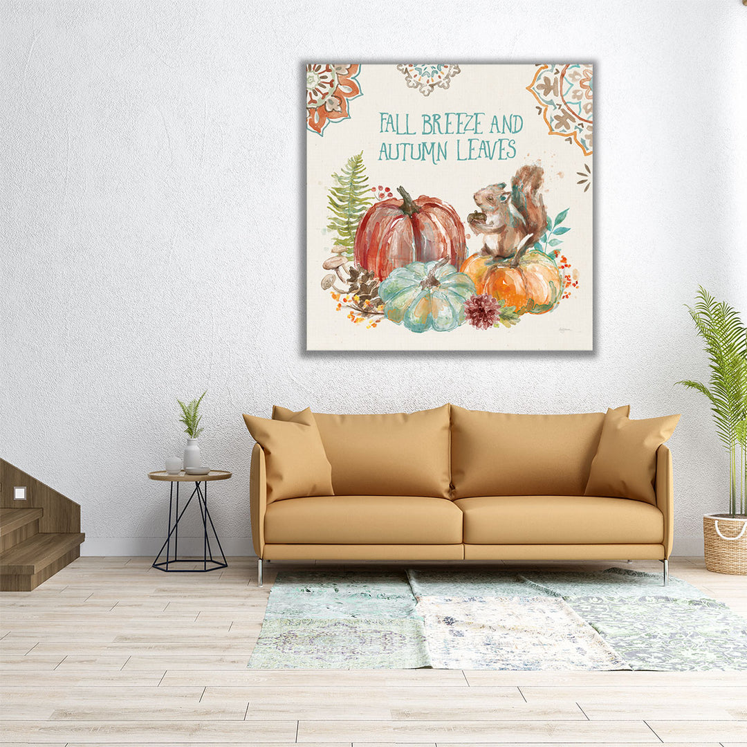 Autumn Friends IV - Canvas Print Wall Art