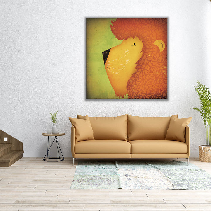 Lion Wow - Canvas Print Wall Art