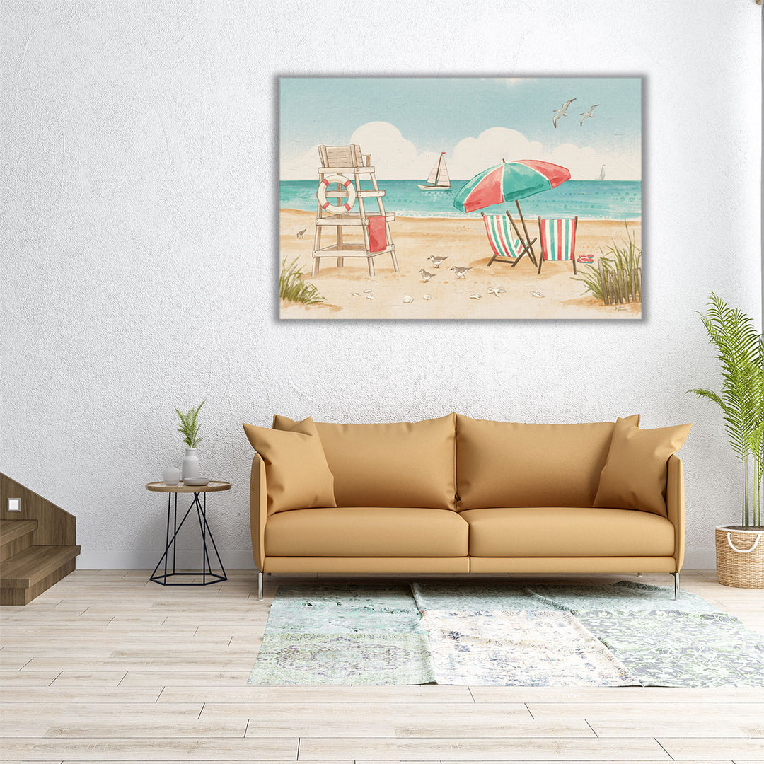 Beach Time I - Canvas Print Wall Art