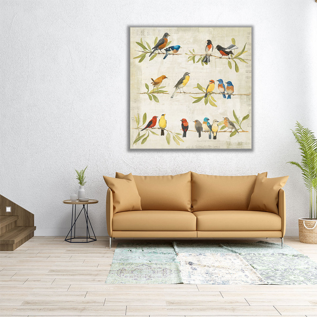 Adoration of the Magpie Music - Canvas Print Wall Art