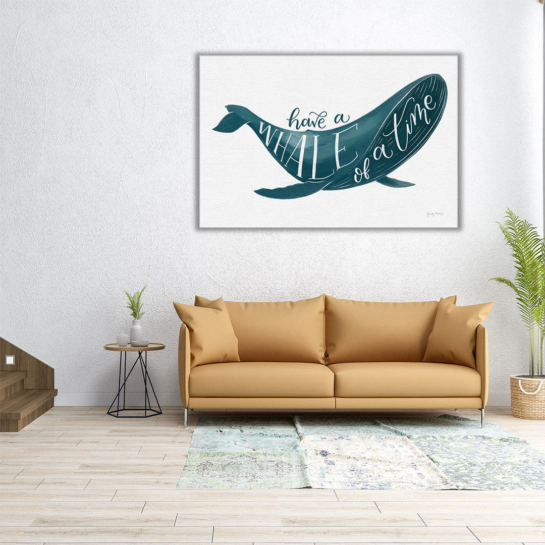 Whale of a Time - Canvas Print Wall Art