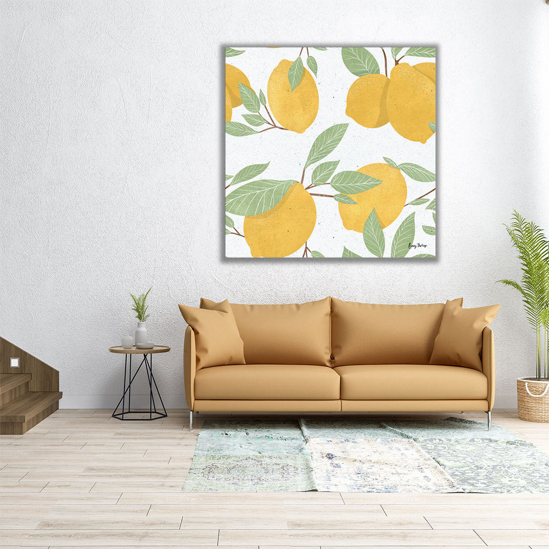 Fruity Cocktails Pattern II - Canvas Print Wall Art