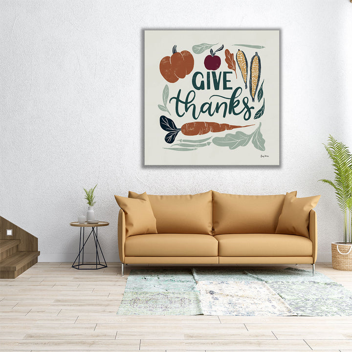 Harvest Lettering II - Canvas Print Wall Art