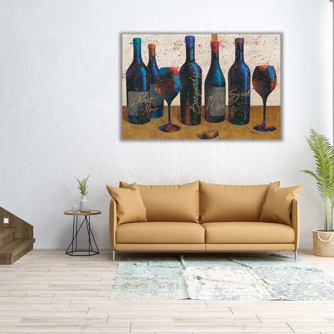 Wine Splash Light I - Canvas Print Wall Art