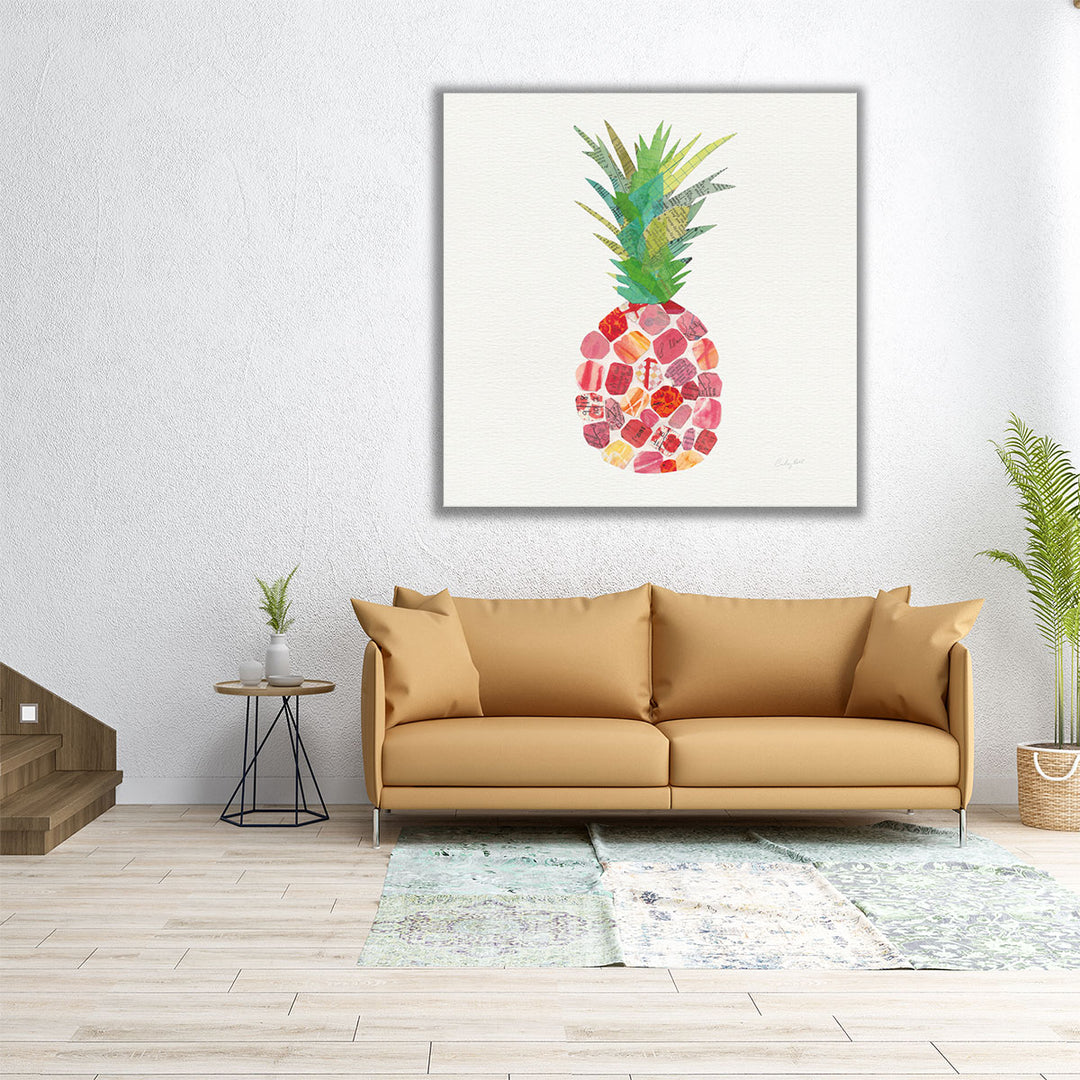 Tropical Fun Pineapple I - Canvas Print Wall Art