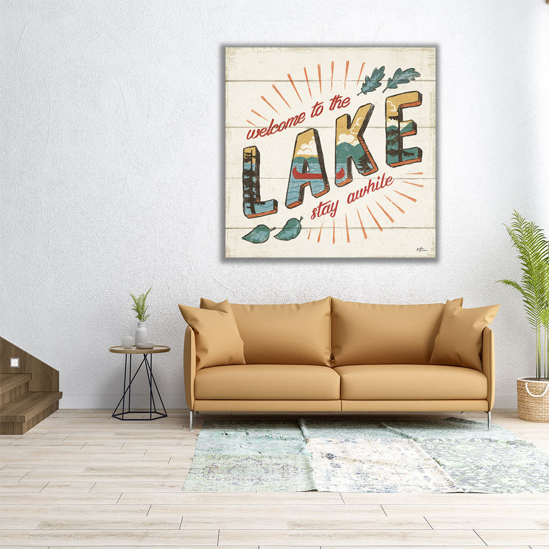 Vintage Lake II - Canvas Print Wall Art