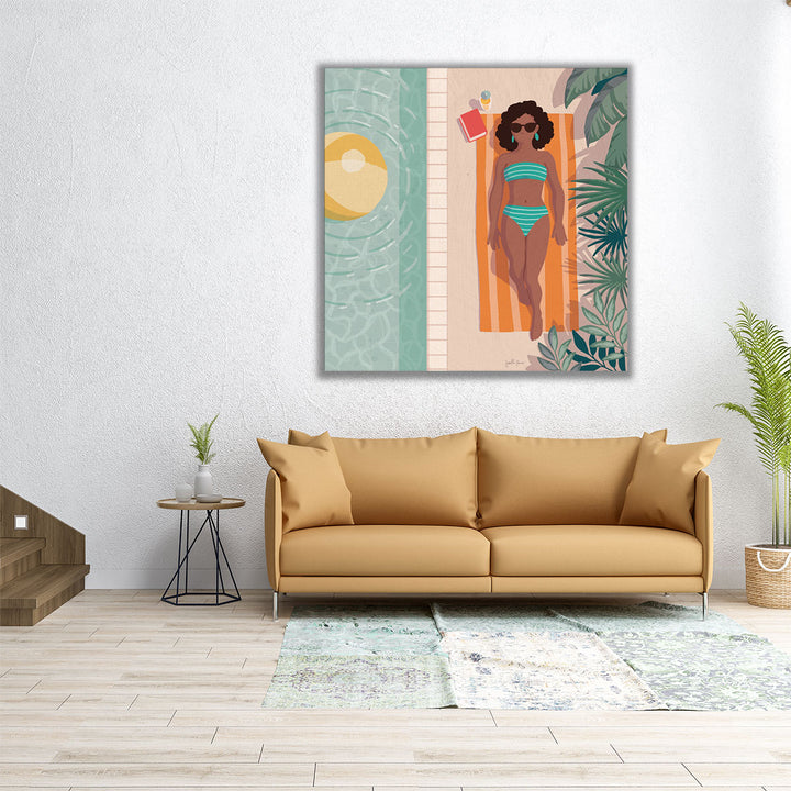 Beach Babes III - Canvas Print Wall Art