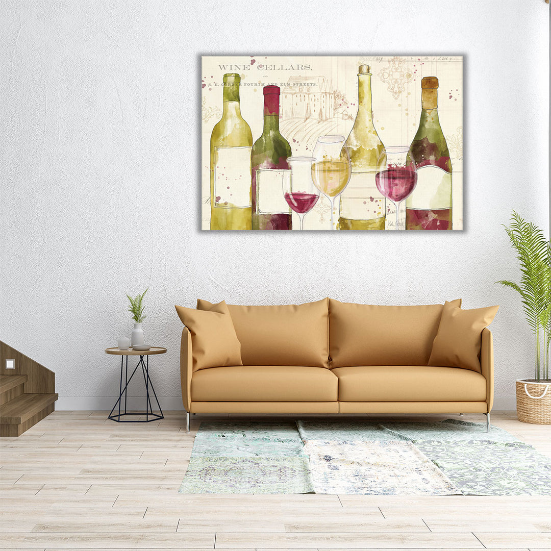 Chateau Winery I No Words - Canvas Print Wall Art