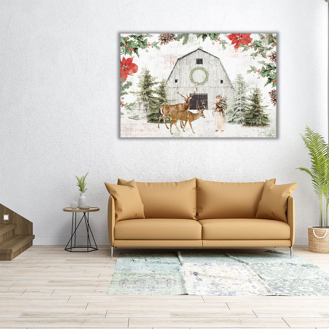 Wooded Holiday I - Canvas Print Wall Art