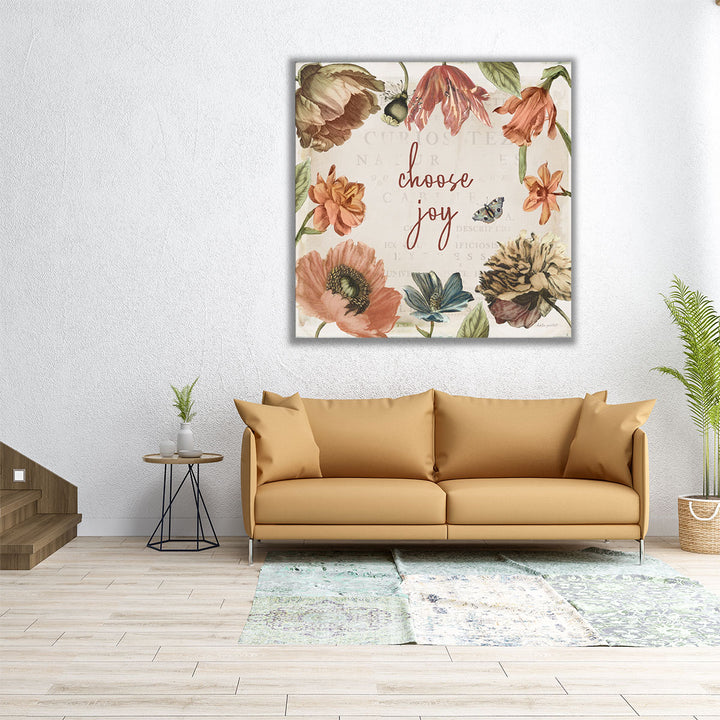 Antiquarian Blooms VIII - Canvas Print Wall Art