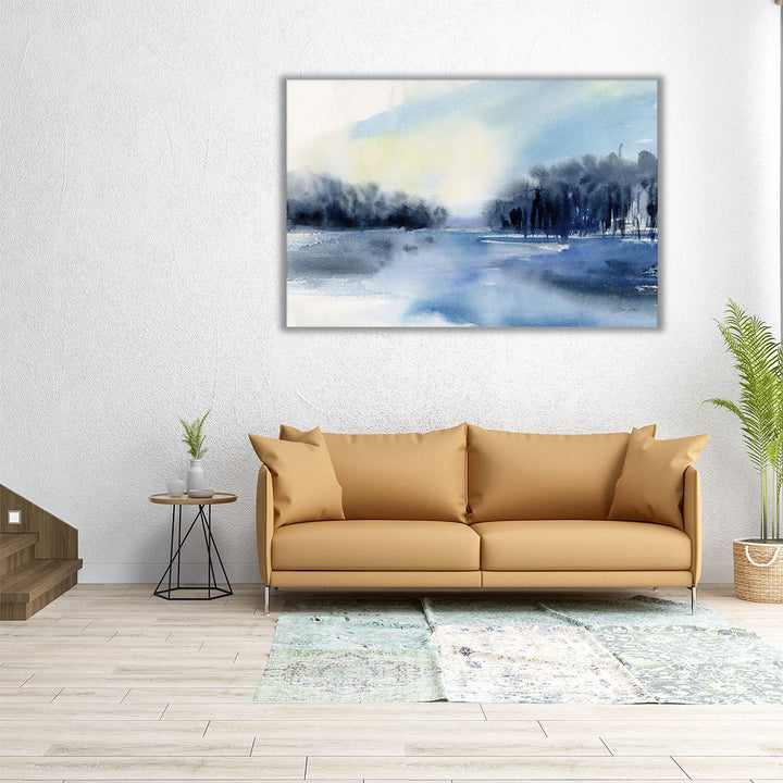 Winter River - Canvas Print Wall Art