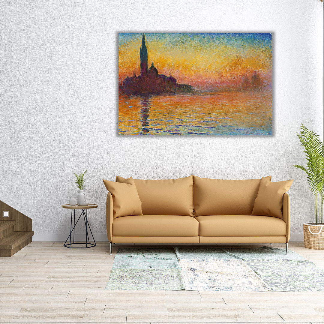 San Giorgio Maggiore At Dusk, 1908 - Canvas Print Wall Art