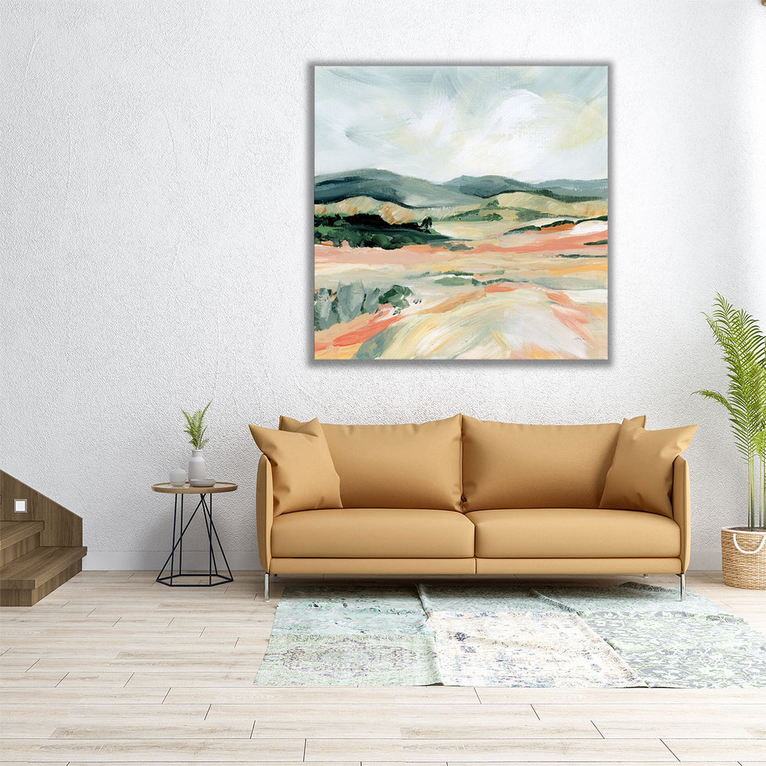 Vermillion Landscape I - Canvas Print Wall Art