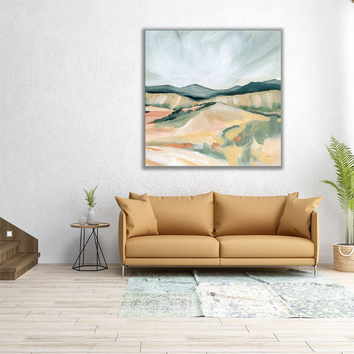 Vermillion Landscape II - Canvas Print Wall Art