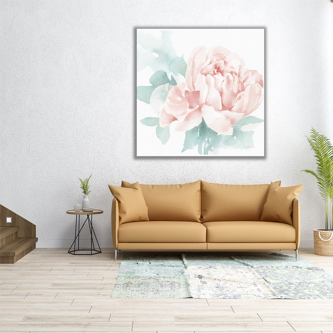 Poetic Blooming I Pink - Canvas Print Wall Art