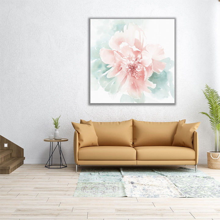 Poetic Blooming II Pink - Canvas Print Wall Art