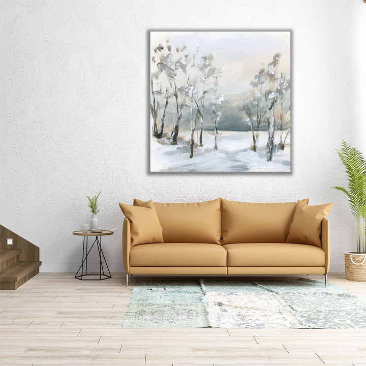 Snowy Winter Trees - Canvas Print Wall Art