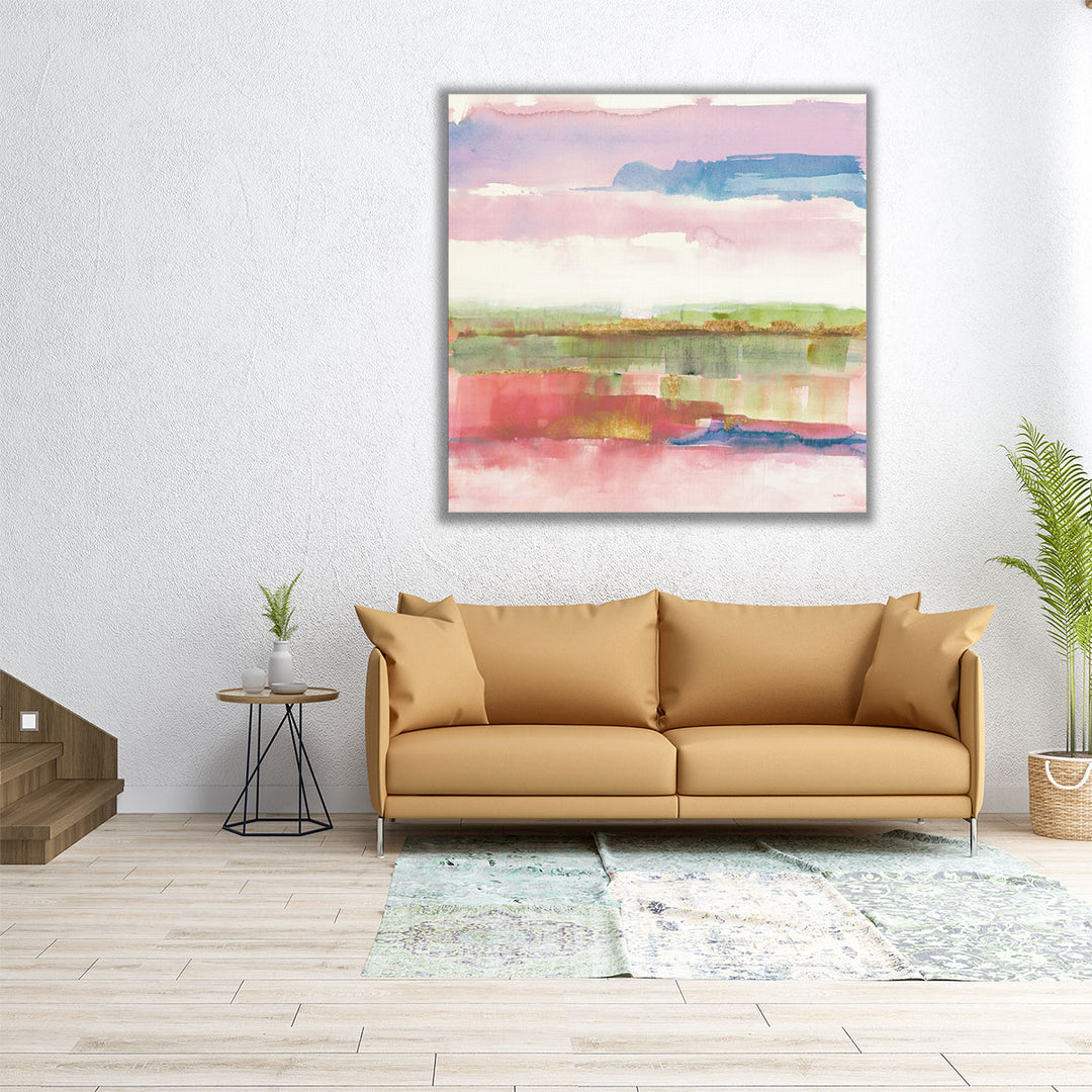 Influence Of Line And Color - Canvas Print Wall Art