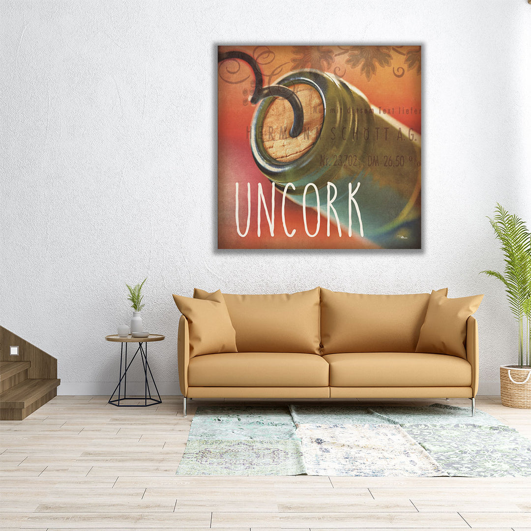 Wine Collage IX - Canvas Print Wall Art