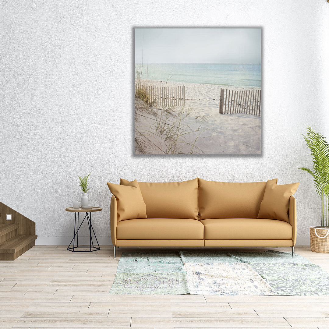 Beach Fence - Canvas Print Wall Art