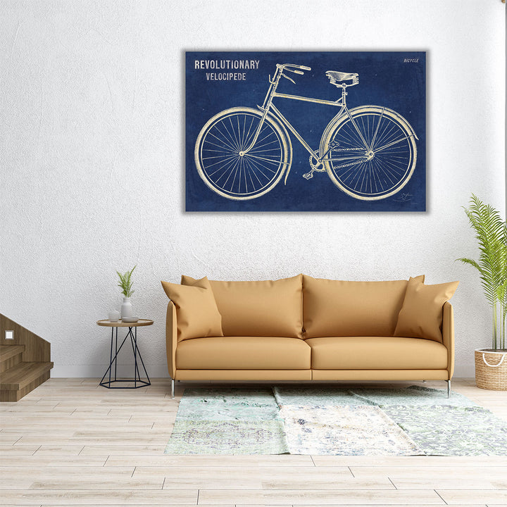 Blueprint Bicycle - Canvas Print Wall Art