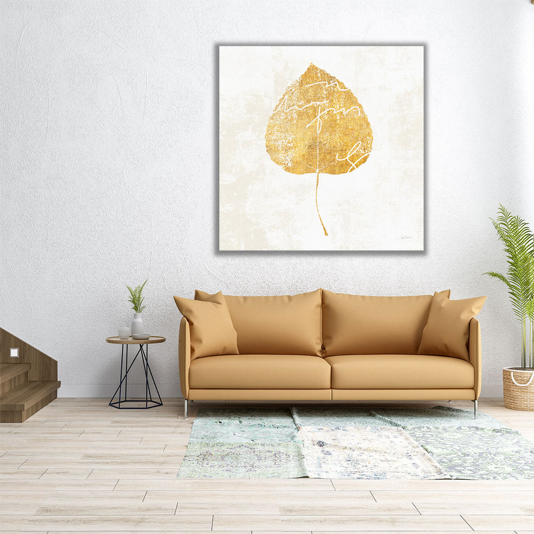 Bronzed Leaf II - Canvas Print Wall Art