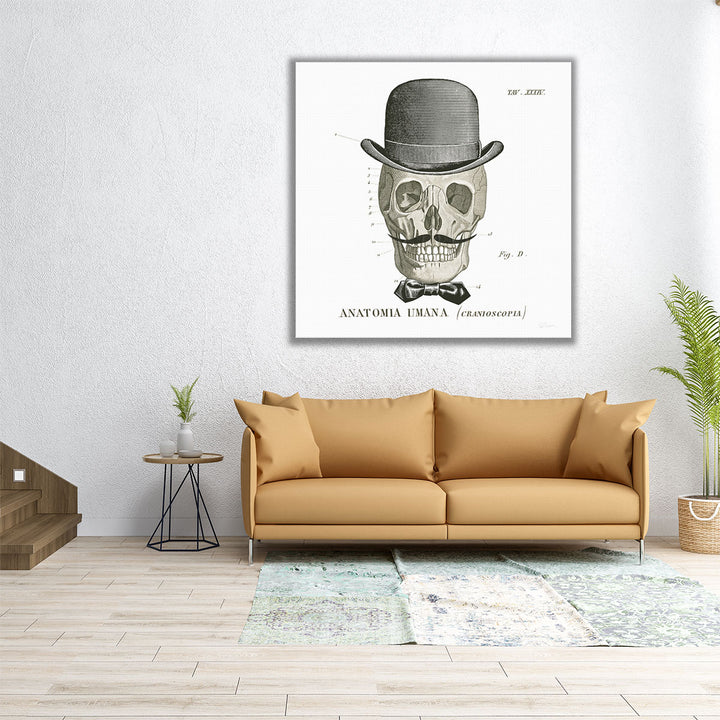 Dandy Bones IV Black and White - Canvas Print Wall Art