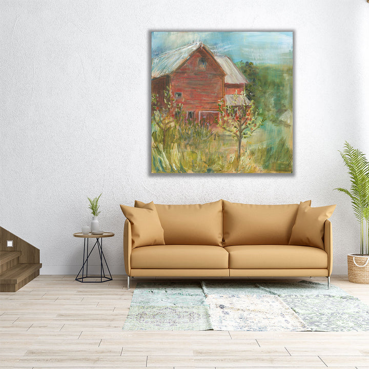 Barn Orchard - Canvas Print Wall Art