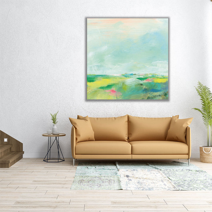 Colorful Horizon Square II - Canvas Print Wall Art