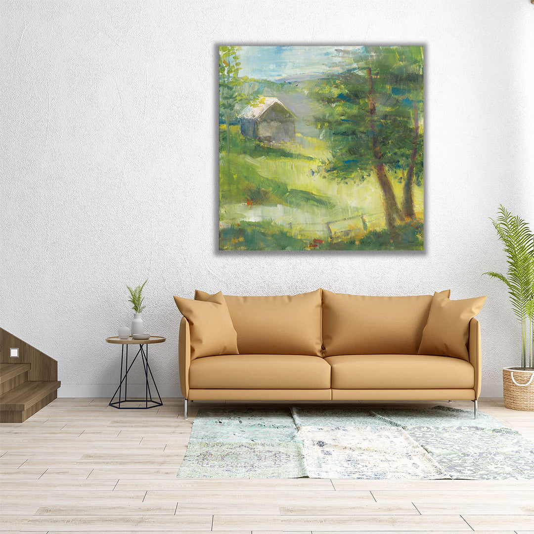 Gray Barn - Canvas Print Wall Art