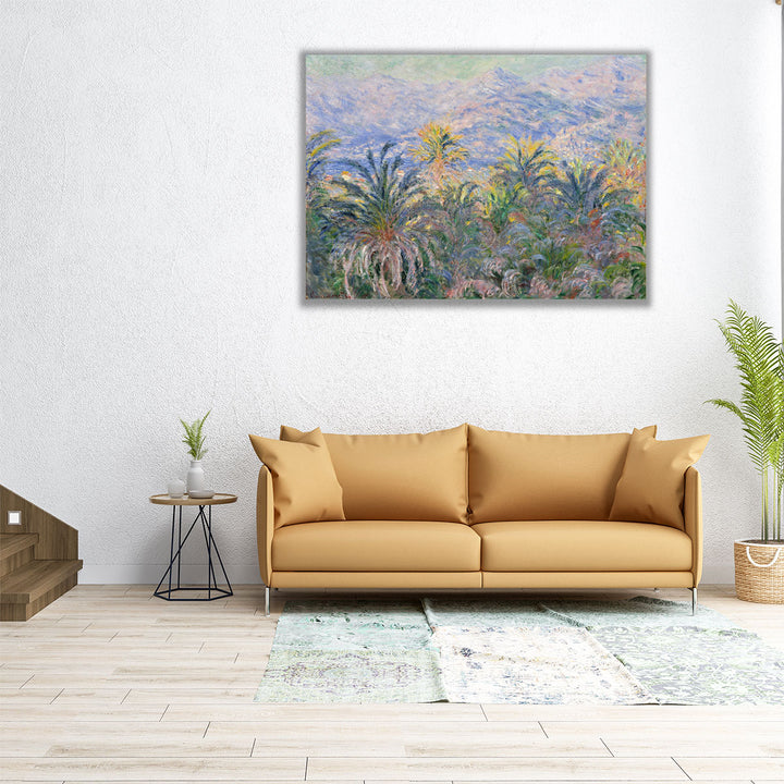 Palm Trees at Bordighera, 1884 - Canvas Print Wall Art