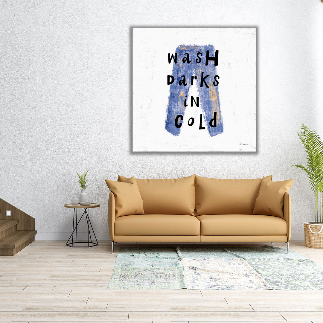 Laundry Rules V - Canvas Print Wall Art